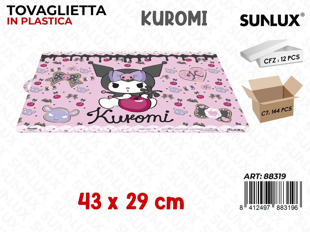 Tovaglietta Plastica Kuromi 43*29CM