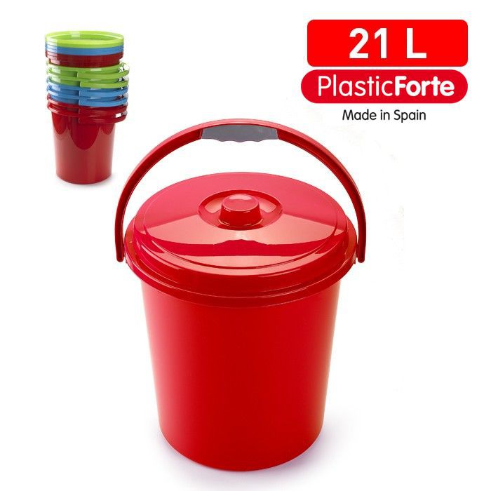 Bidone con coperchio Eco