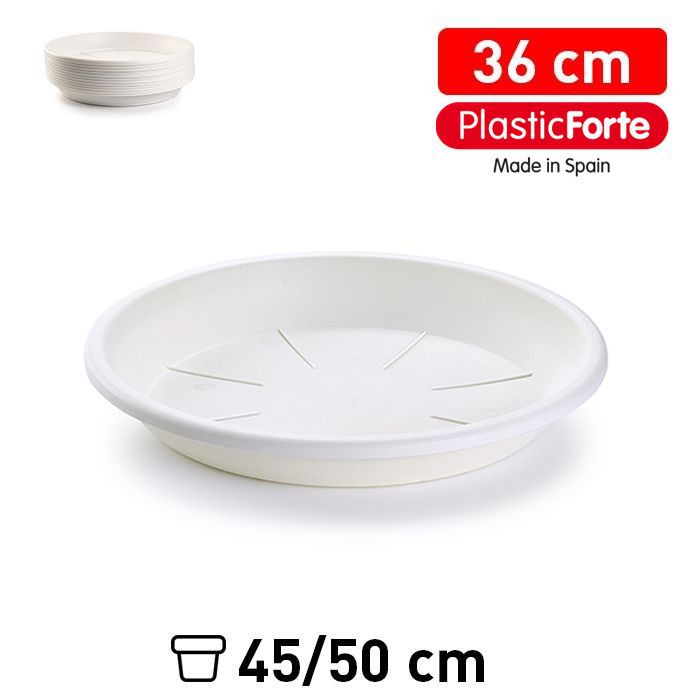 Sottovaso 36 cm BIANCO