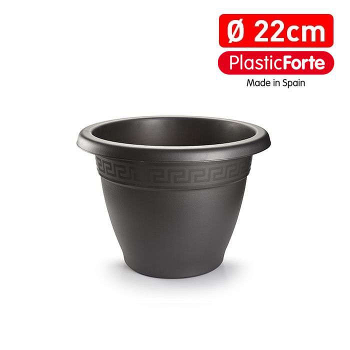 Vaso 22 cm ANTRACITE