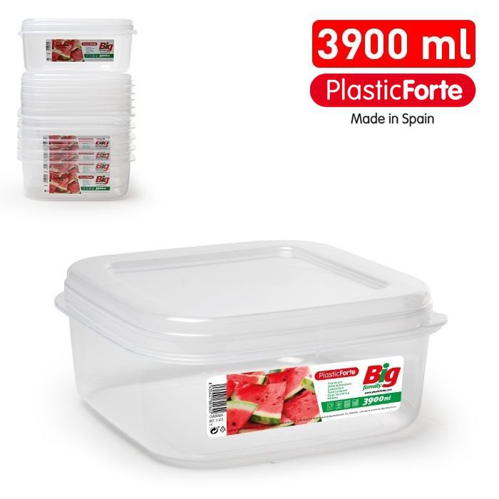 Contenitore BIG quadrato 3,9 L TRASPARENTE