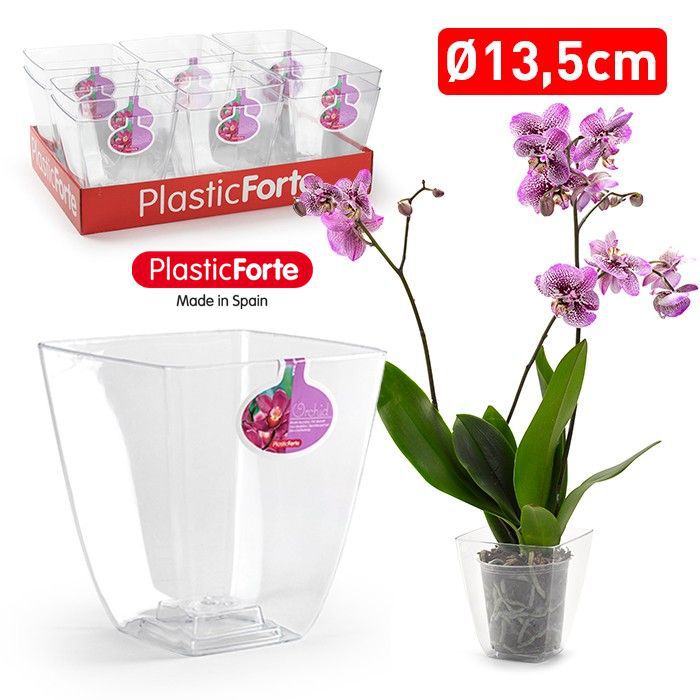 Vaso quadrato ORCHID