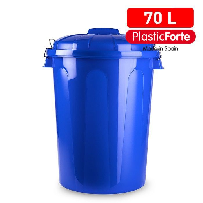 Bidone 70 L Blu Parchis