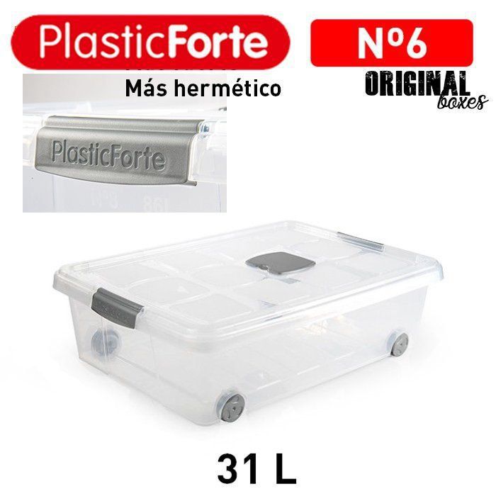 Scatola multiuso No 6 31L ARGENTO
