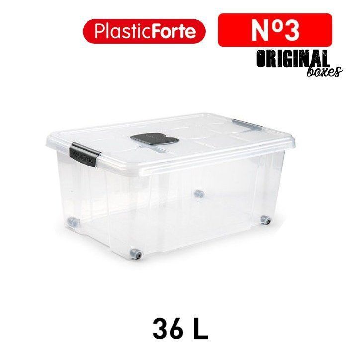 Scatola multiuso No 3 36 L ARGENTO