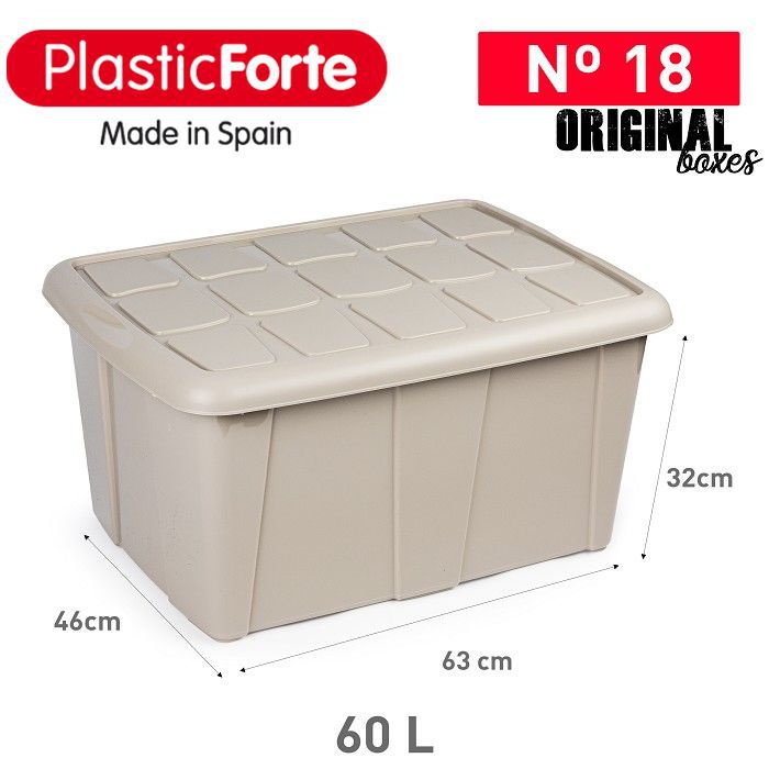 Scatola multiuso No 18 60 L MARRON F18 JAR