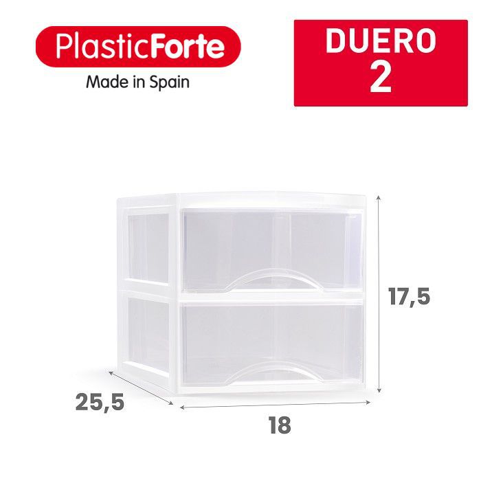 Cassettiera DUERO 2 cassetti BIANCO