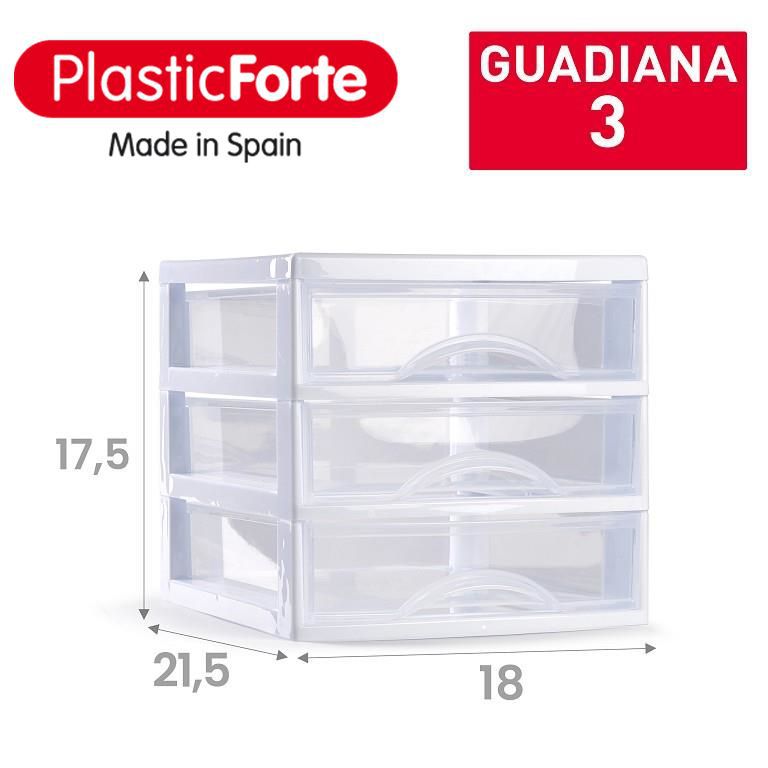 Cassettiera GUADIANA 3 cassetti BIANCO