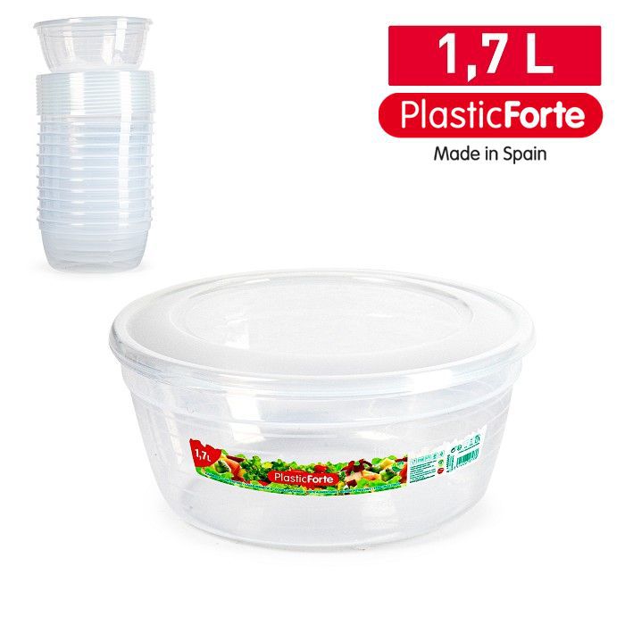 Contenitore Classic tondo 1,7 L TRASPARENTE