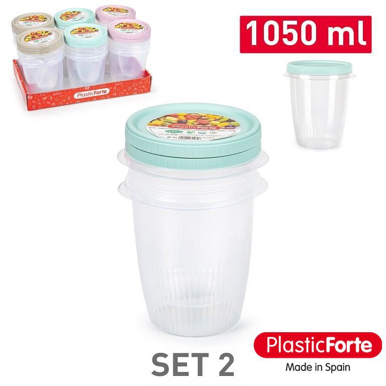 Set 2 barattoli 1050 ML SURT VRM