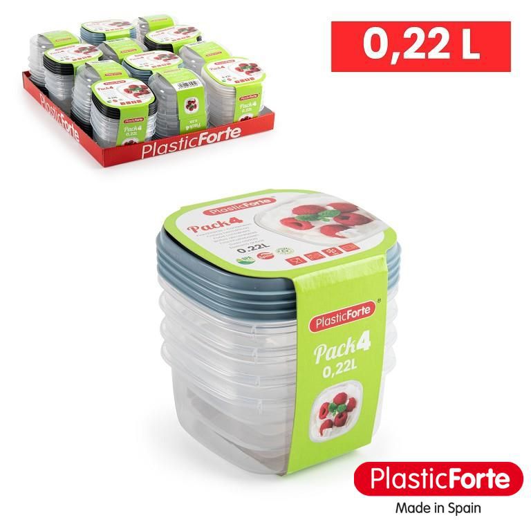 Pack 4 contenitori 0,22 L SURTIDO BAG