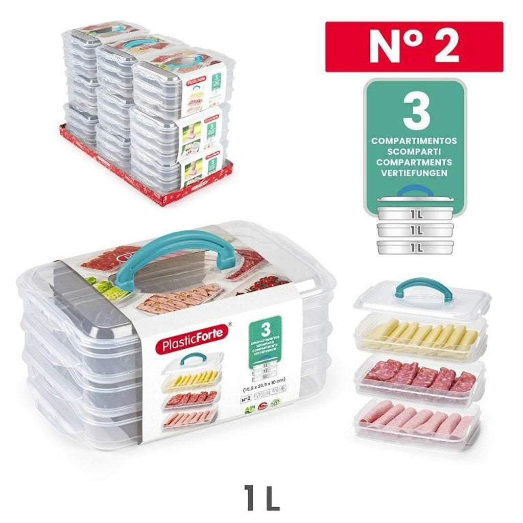 Portapranzo impilabile con manico n.2