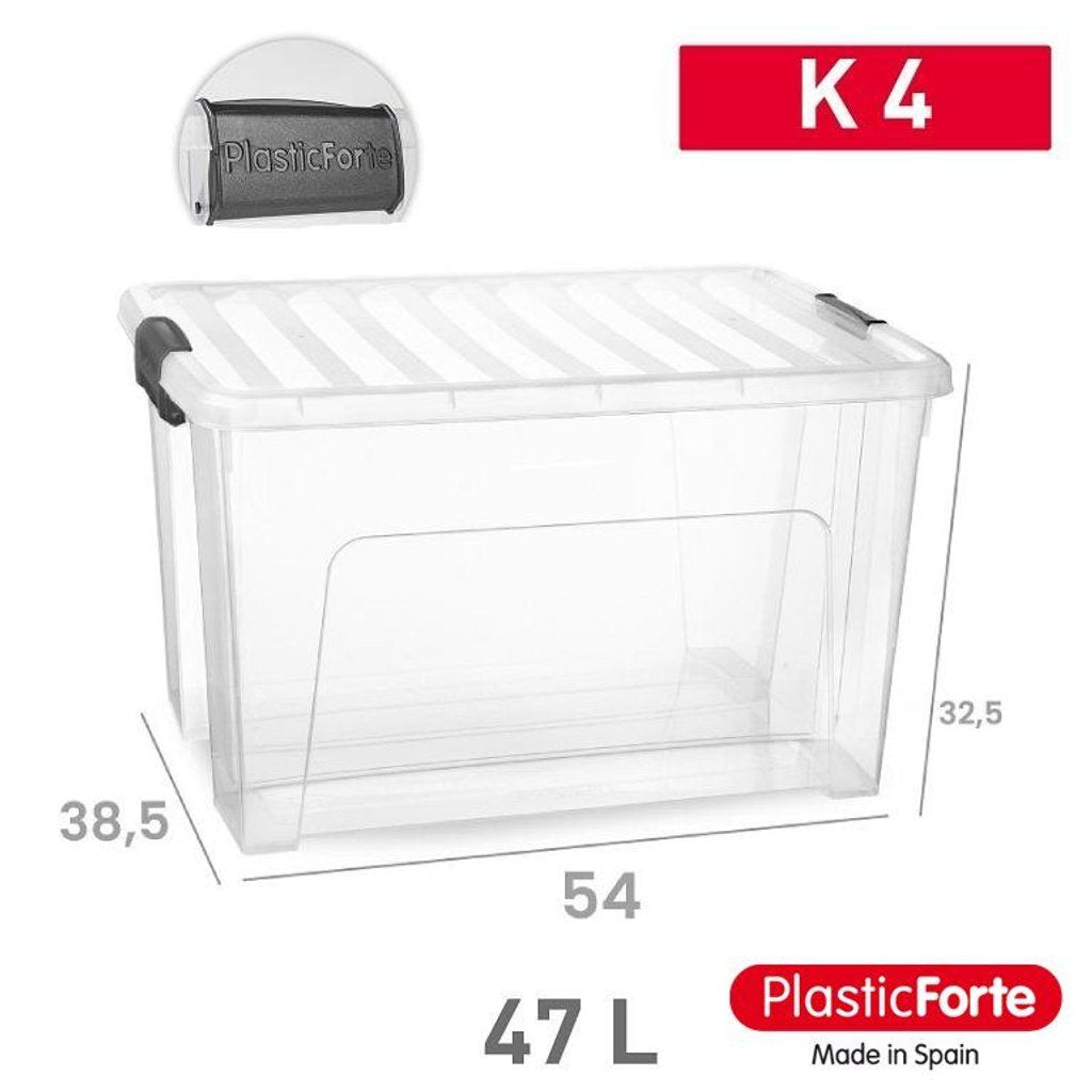 Scatola multiuso Klip No 4 47 L ANTRACITE