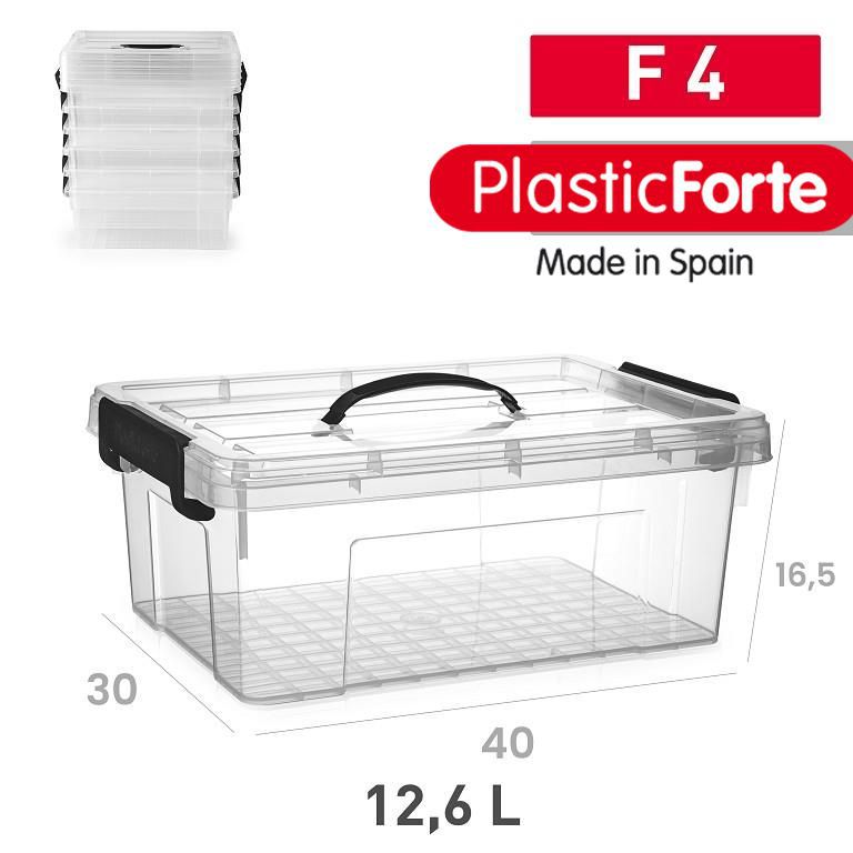 Scatola multiuso Forte F4 12,6 L NERO