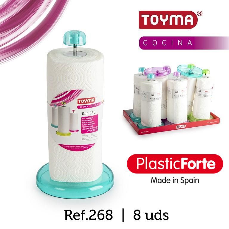 Porta rotoli da cucina con rotolo di carta GAMMA TRASLUCIDA