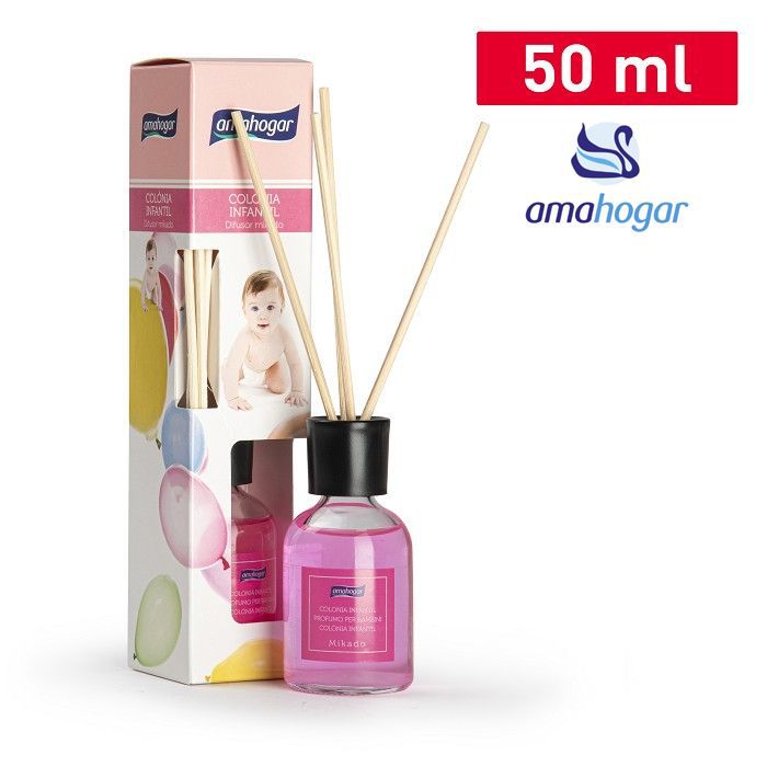 Diffusore a bastoncini 50 ml. med PROFUMO PER BAMBINI