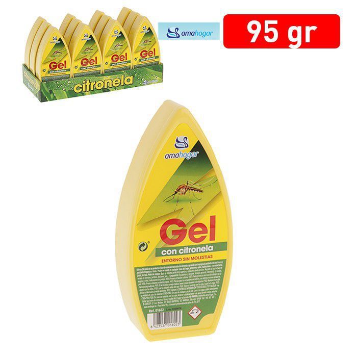 Deodorante gel assorbiodori citronella 12pz.