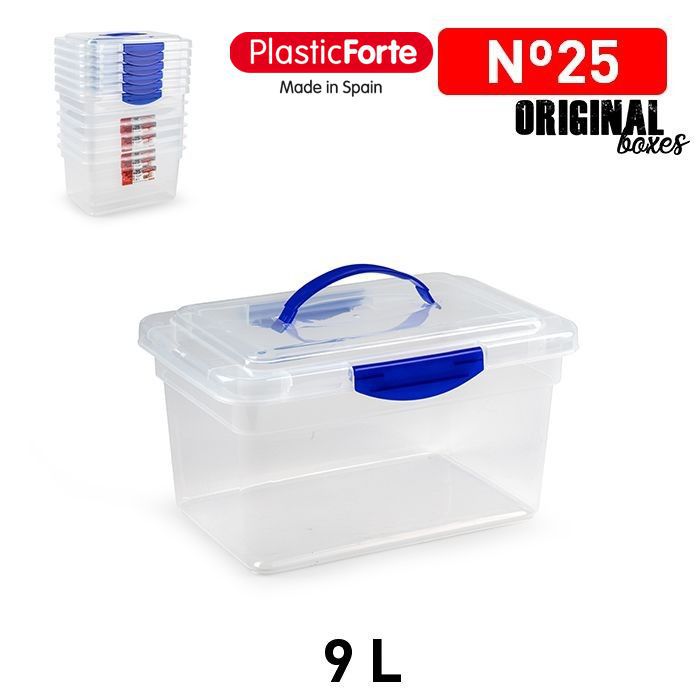 Scatola multiuso No 25 9 L TRASPARENTE