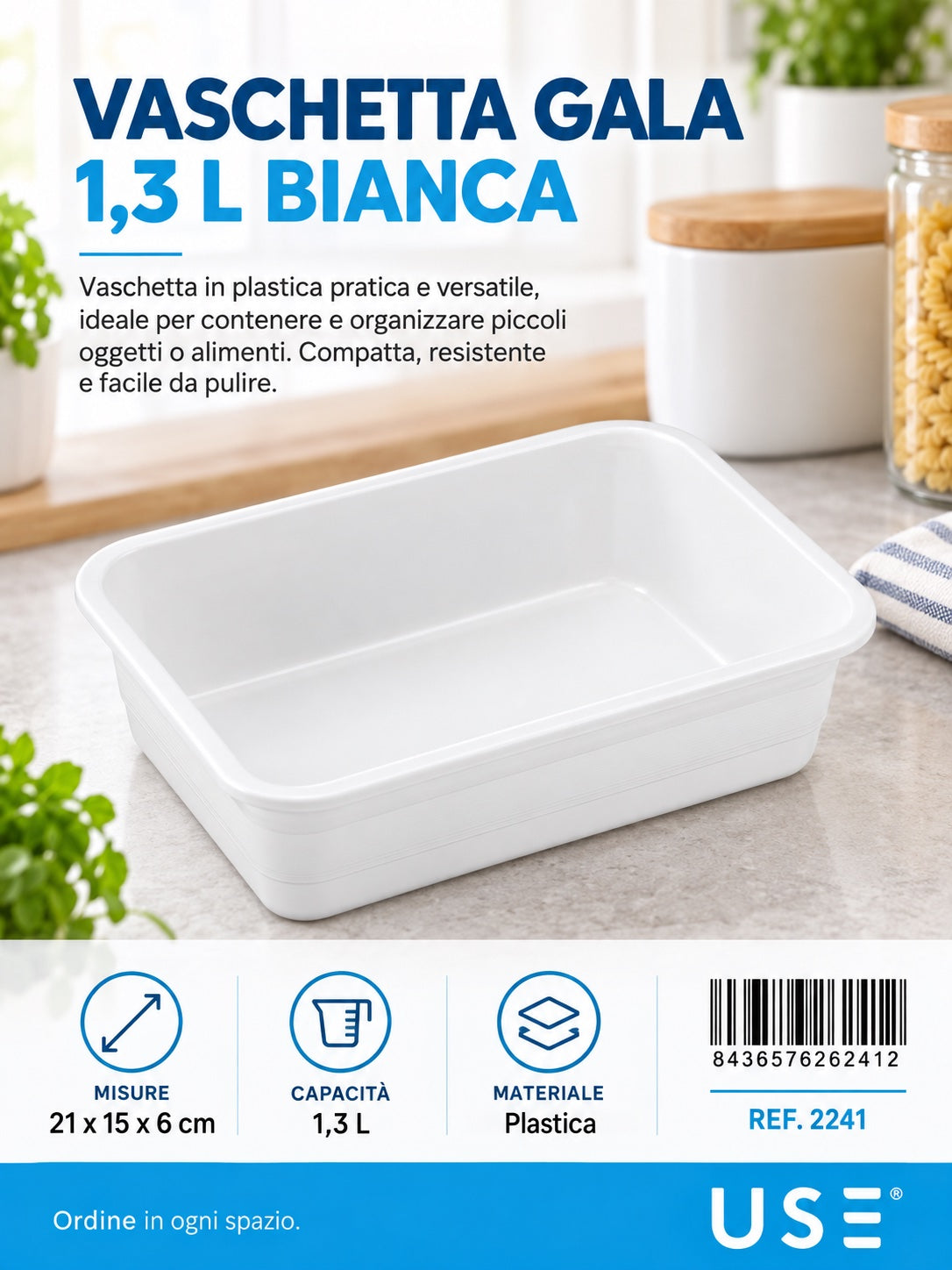 Vassoio Gala 1.3L Bianco