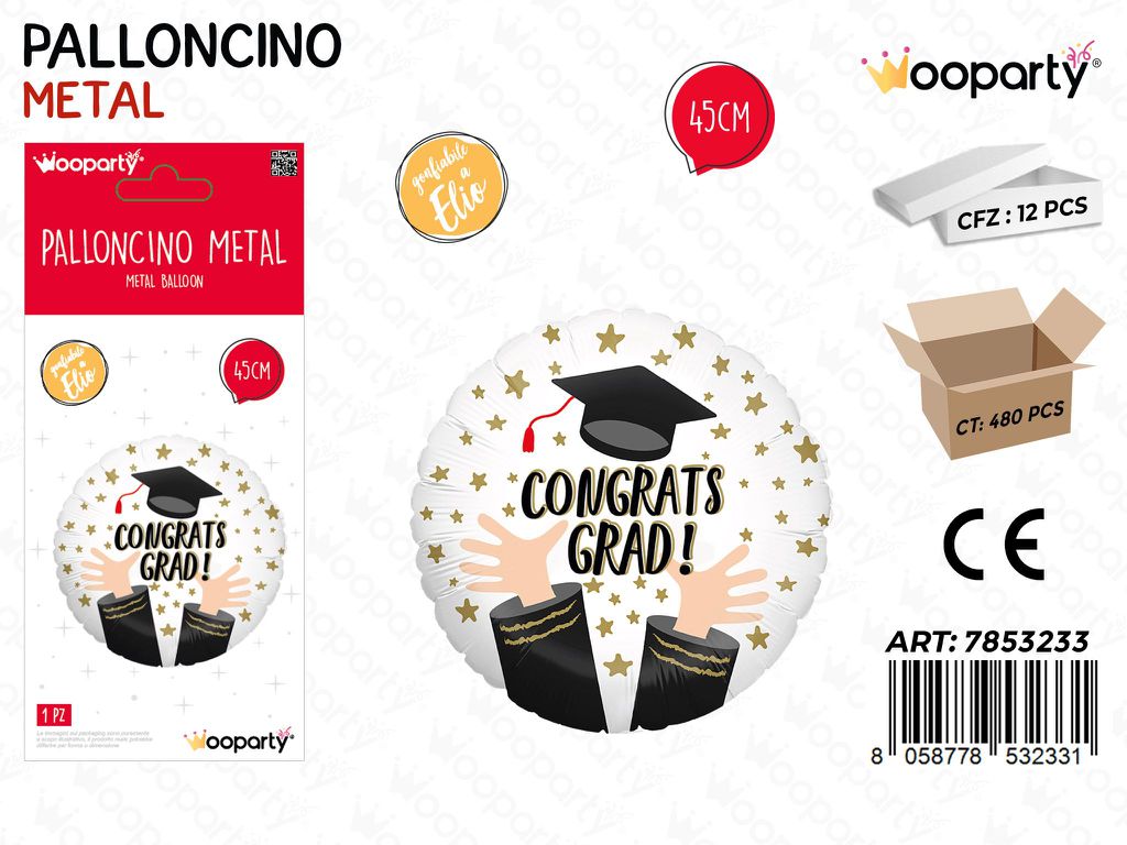 Wooparty Palloncini Laurea 45CM