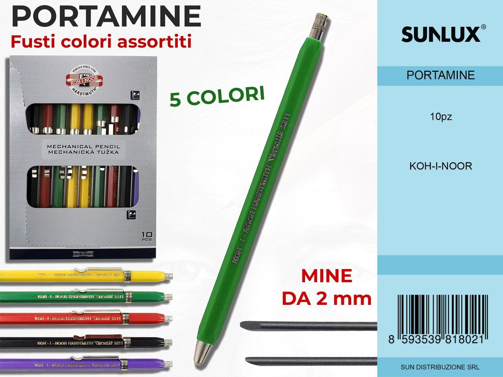 Portamine 2MM Fusti Col. Ass.