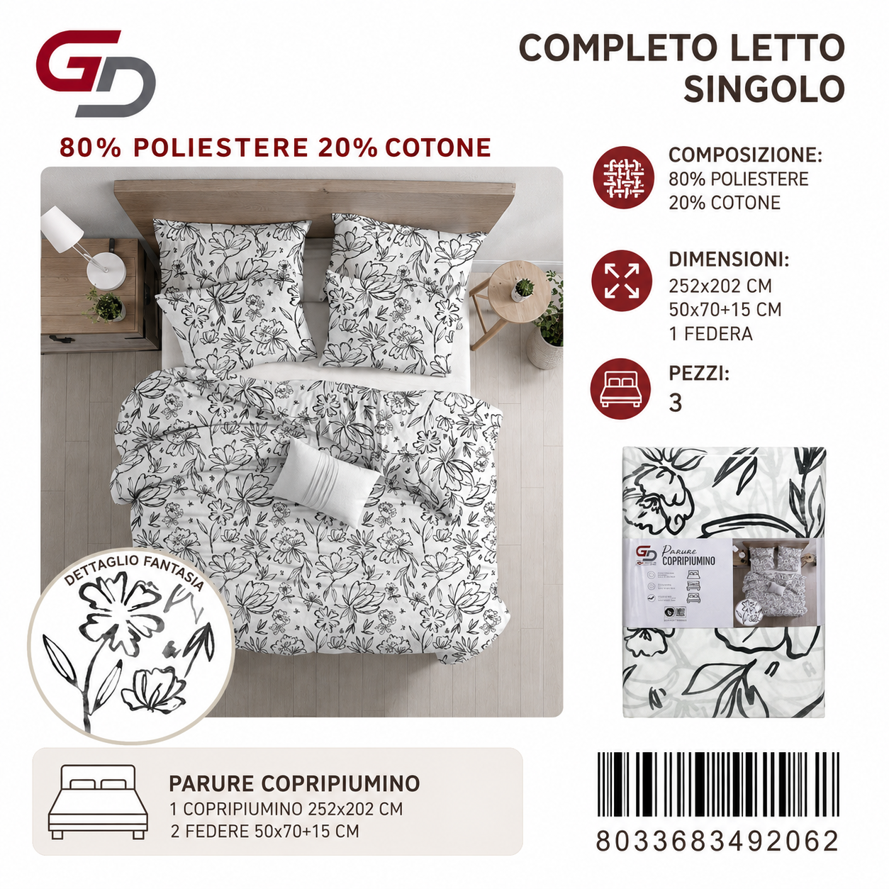 Parure Copripiumino Sk-49