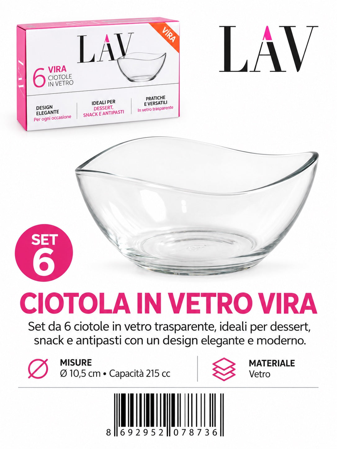Ciotola Lav-Vira 0215Cc Vir245F