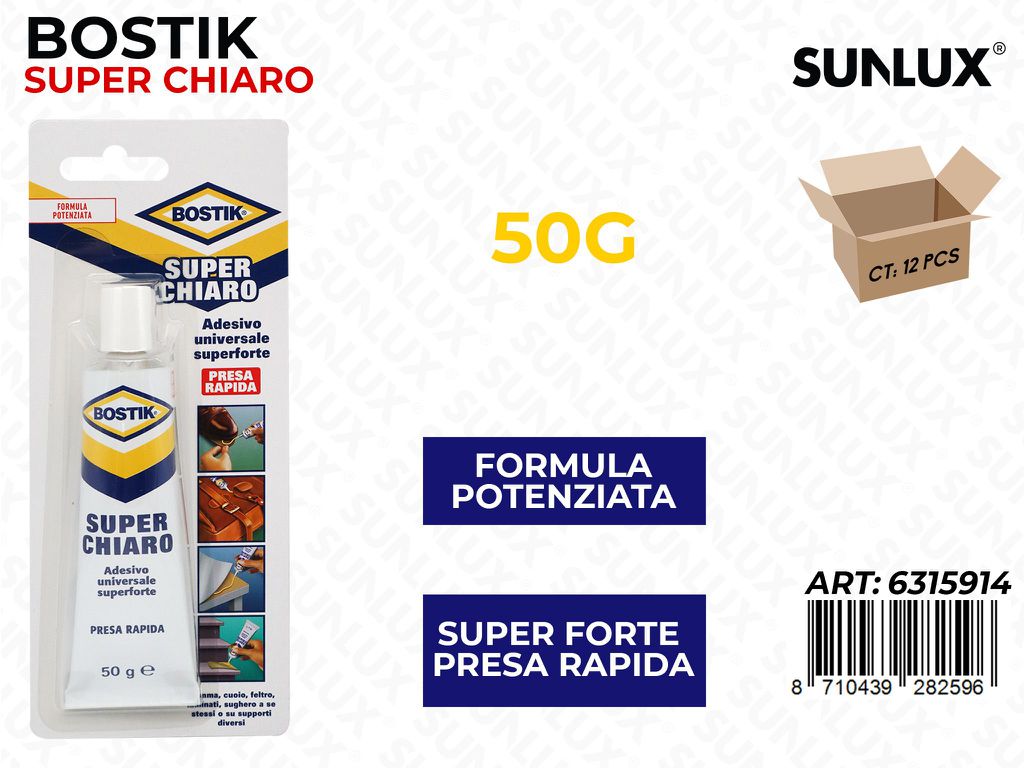 Bostik Adesivo Univers. Superchiaro 50G