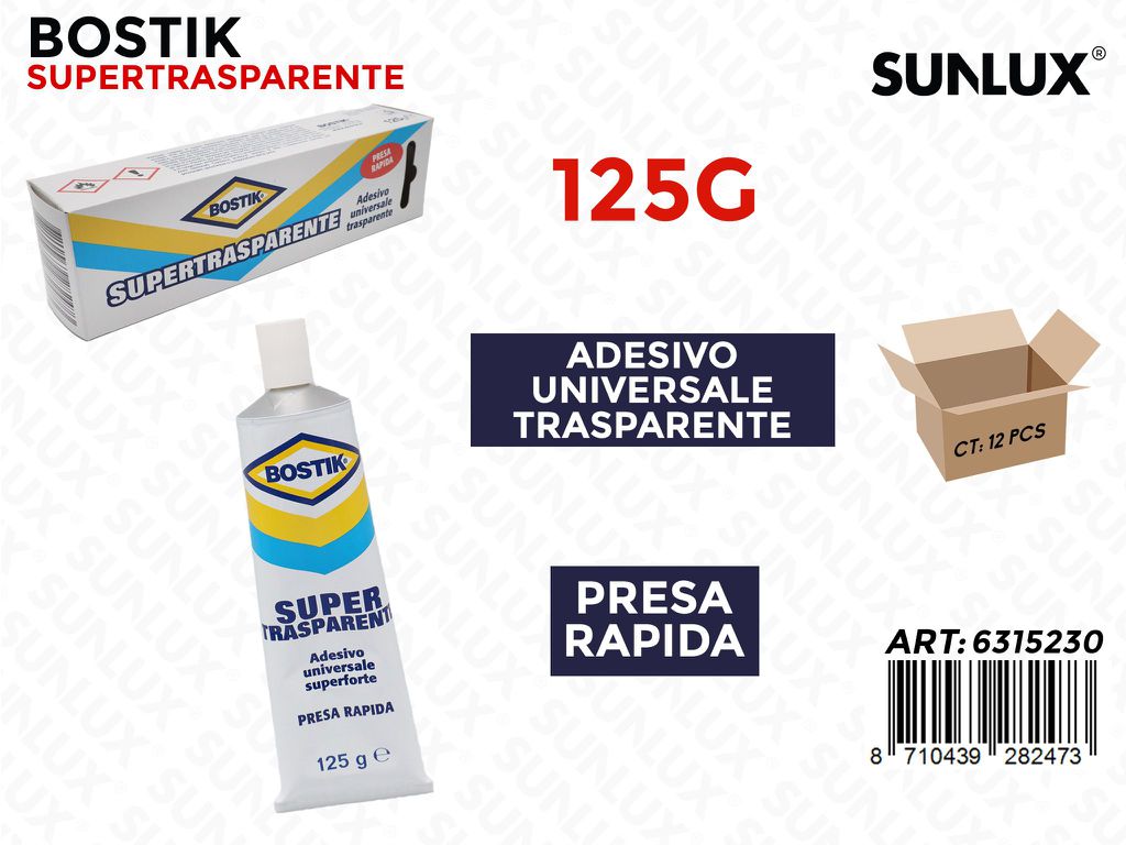 Bostik Supertrasparente 125G