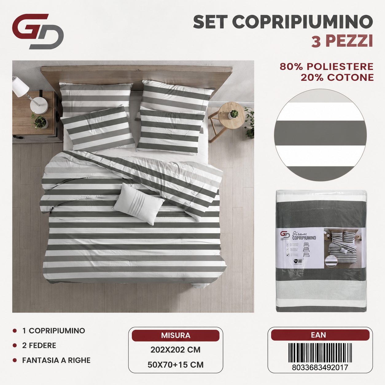 Parure Copripiumino Ah499
