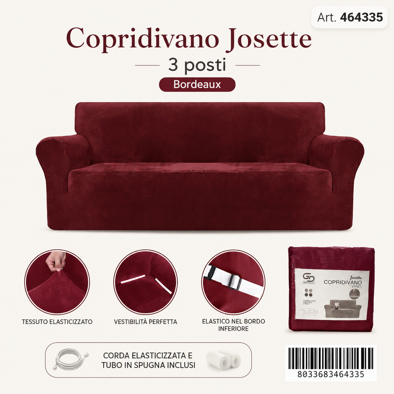 Copridivano Josette 3 Posti