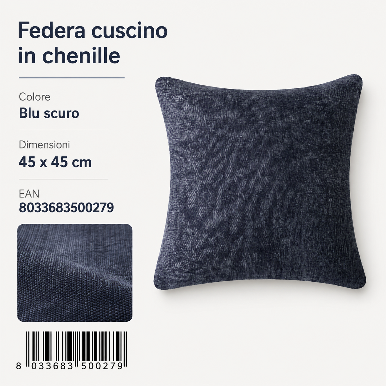 Federa Per Cuscino 45*45Cm