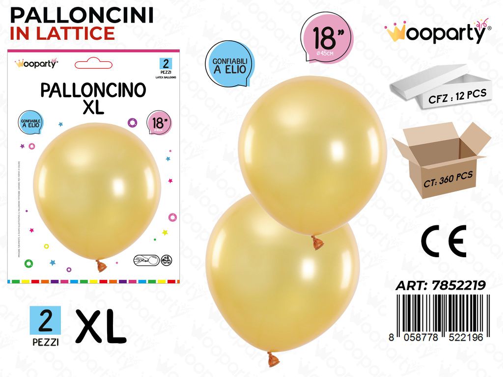 Wooparty Palloncini Lattice Xl 2PCS 45CM
