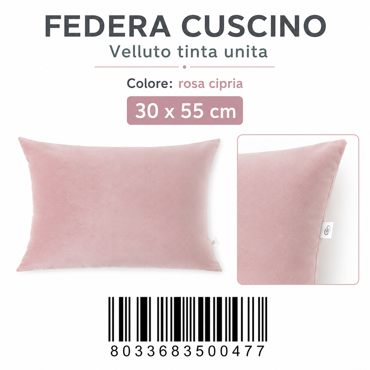 Federa Per Cuscino 30*55Cm