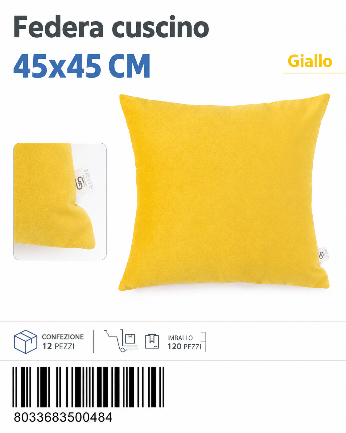 Federa Per Cuscino 45*45Cm