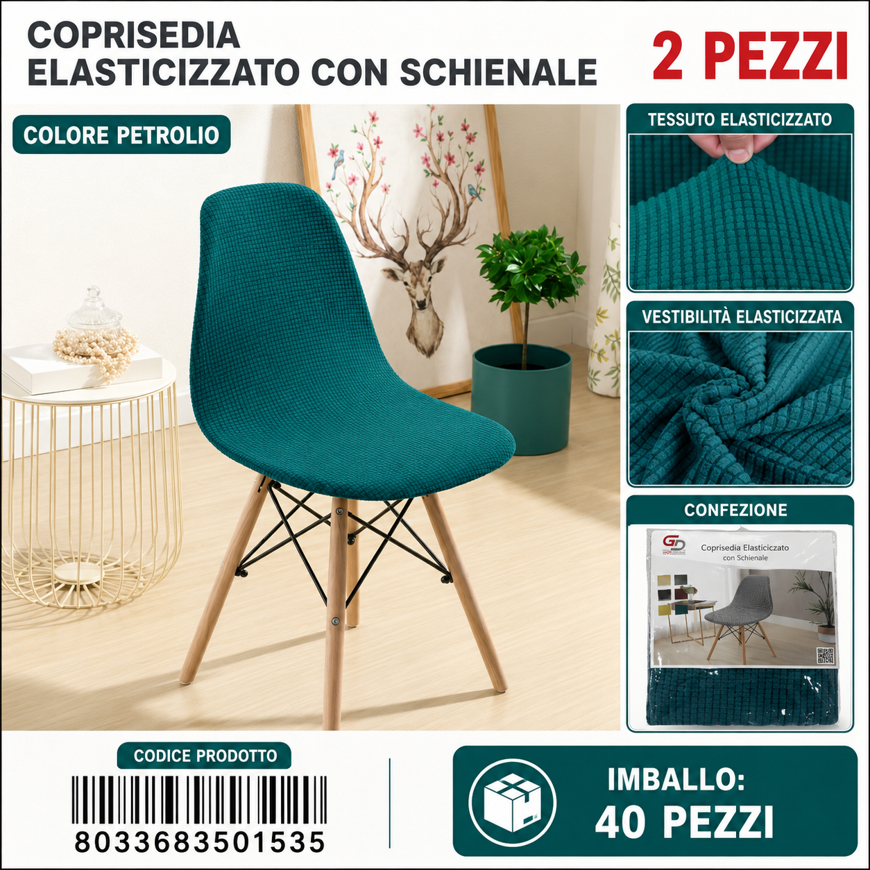 Coprisedia Con Schienale