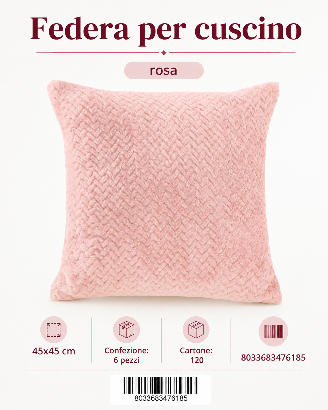 Federa Per Cuscino 45*45Cm