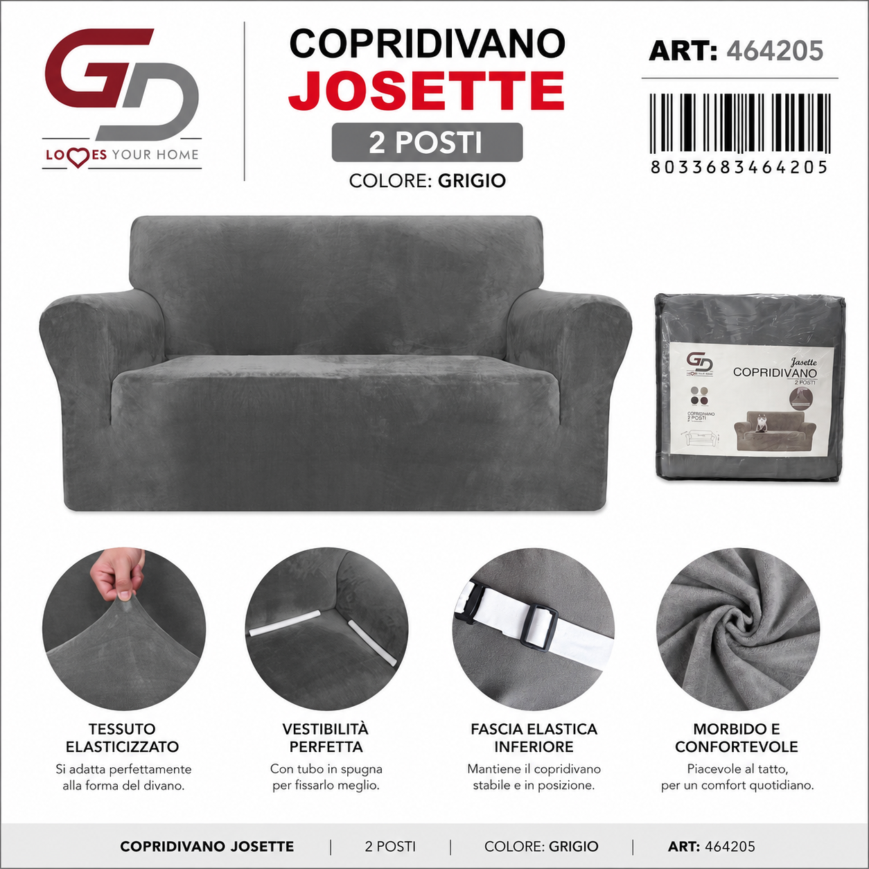 Copridivano Josette 2 Posti