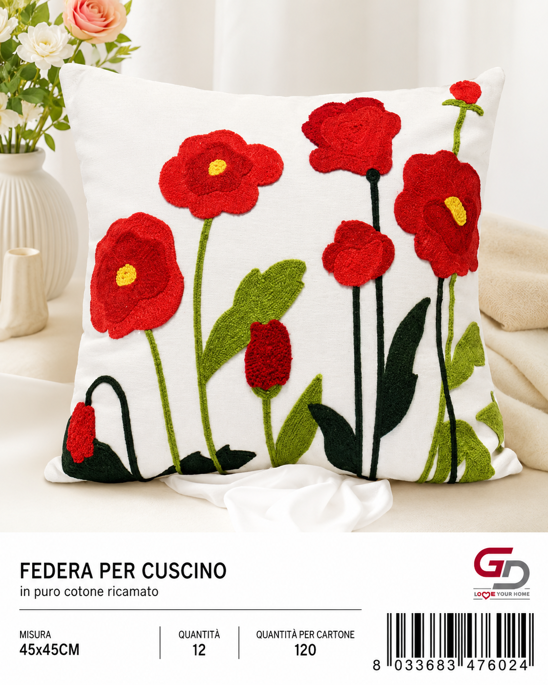 Federa Per Cuscino 45*45Cm