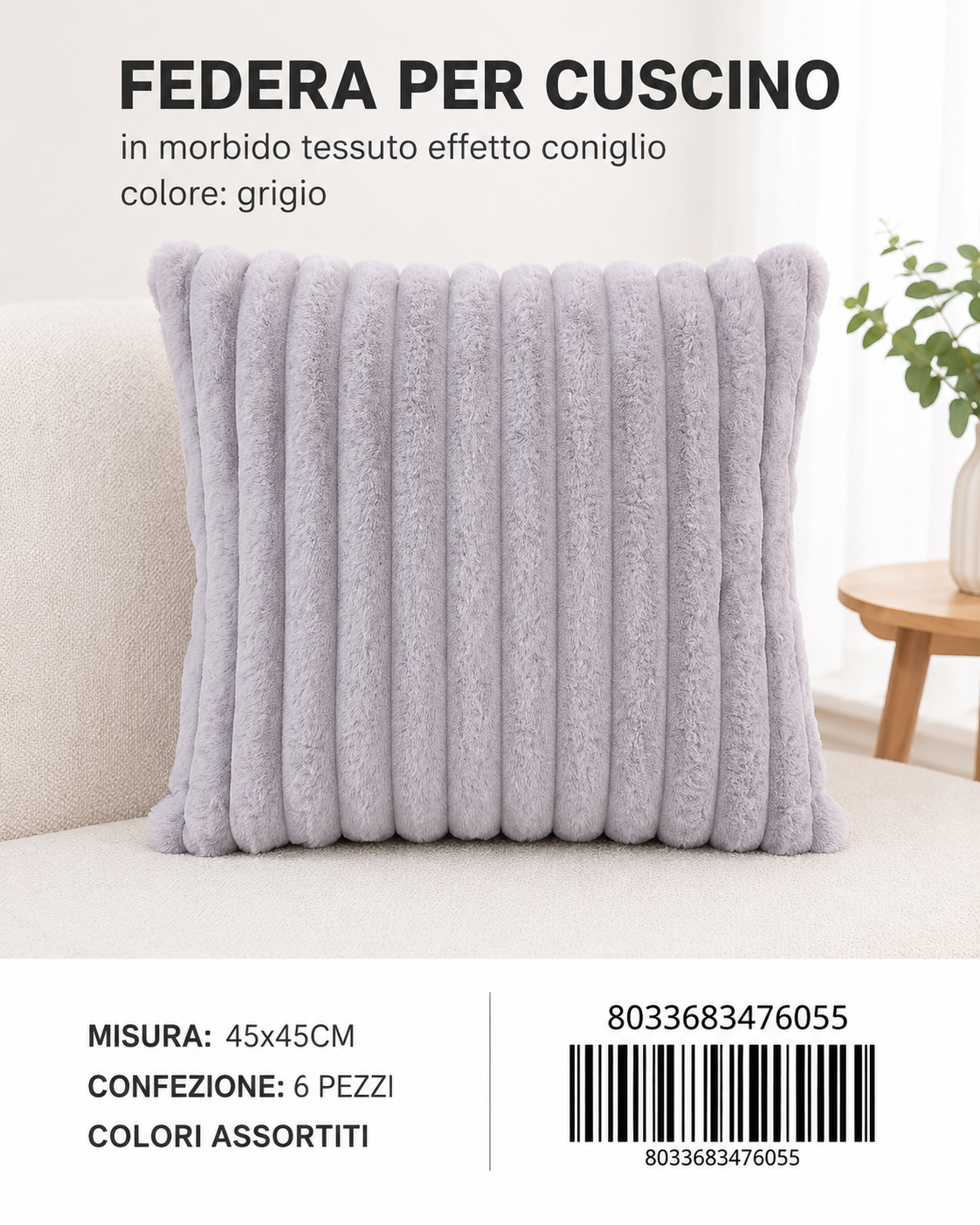Federa Per Cuscino 45*45Cm
