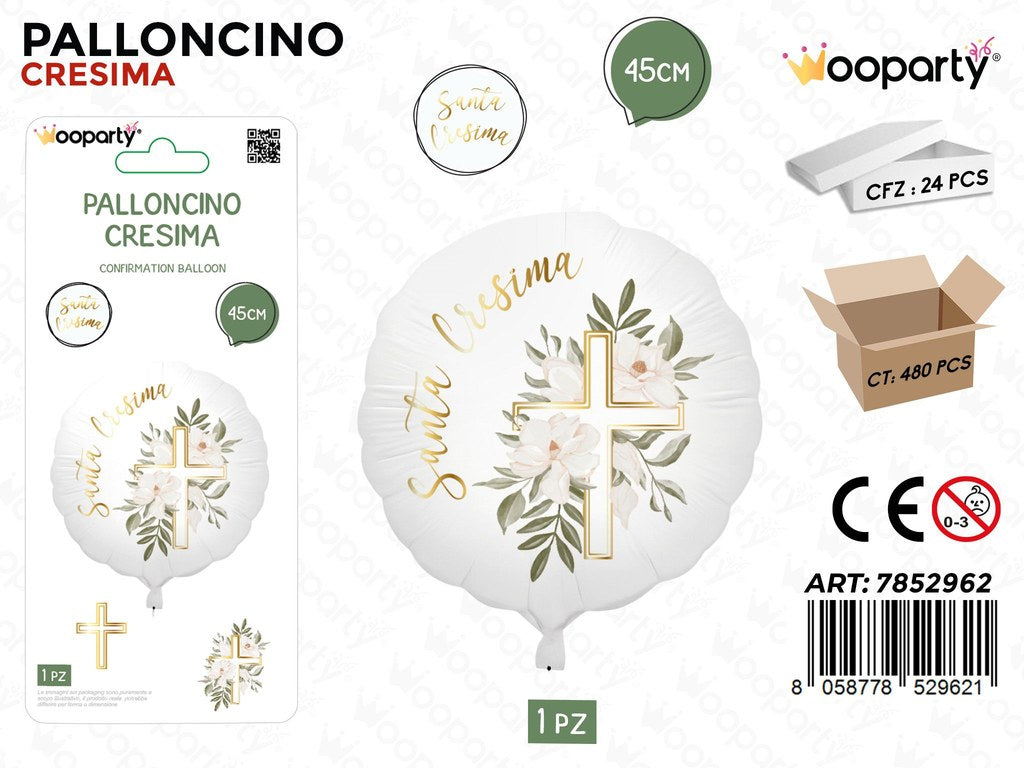 Wooparty Palloncino Prima Comunione 45CM