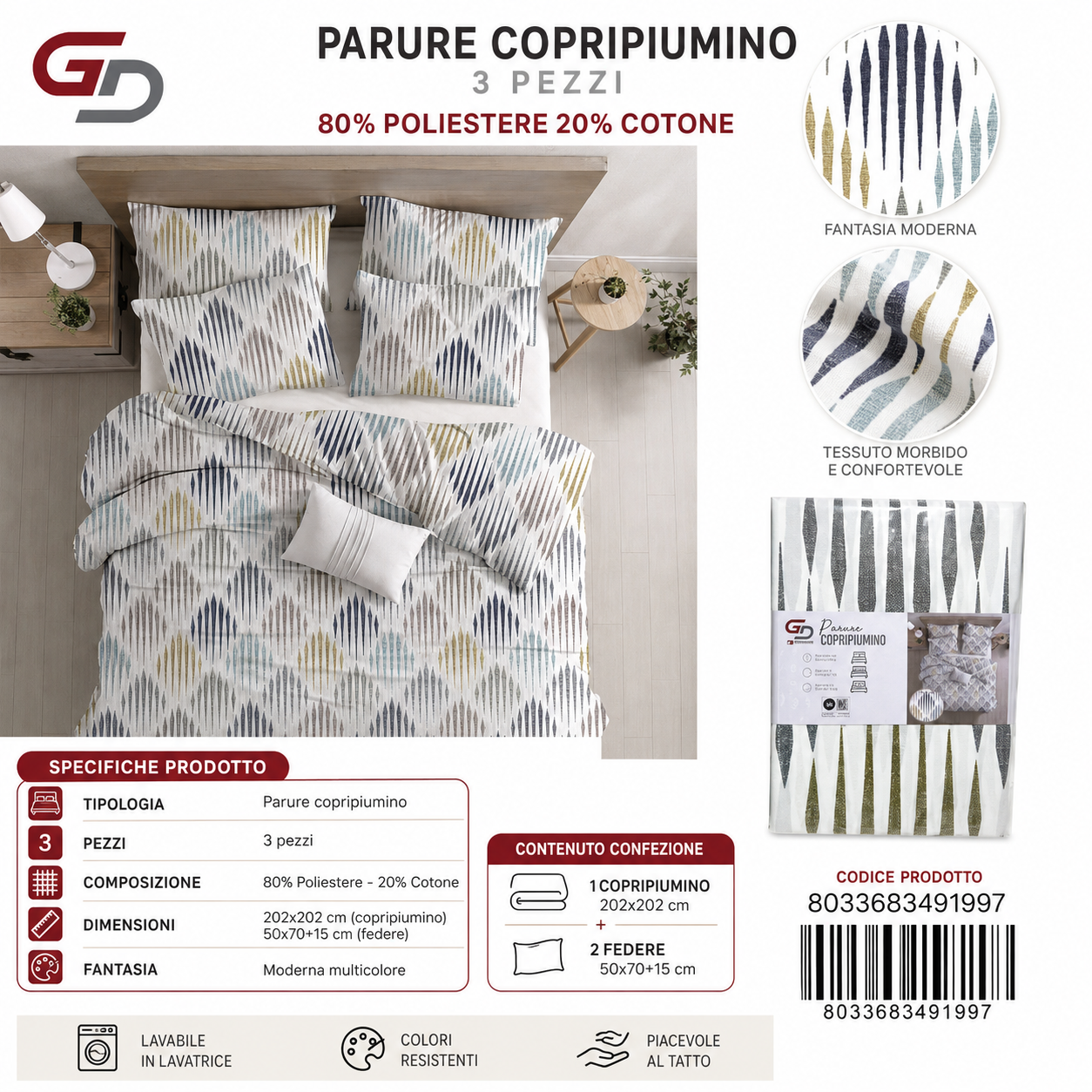 Parure Copripiumino Tf-09