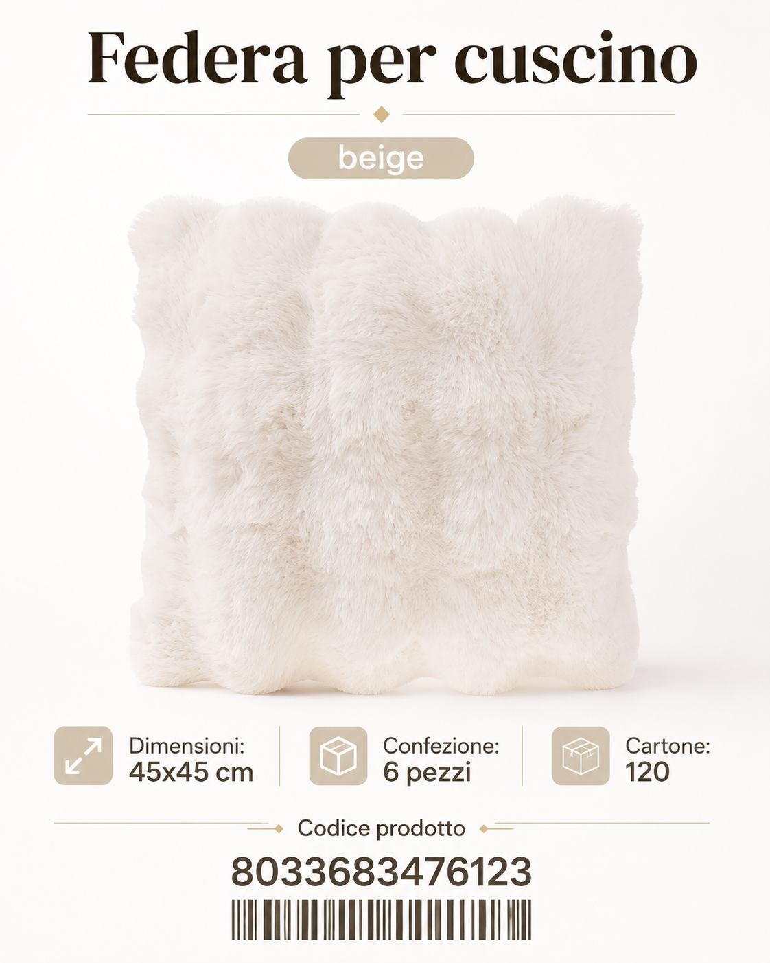 Federa Per Cuscino 45*45Cm