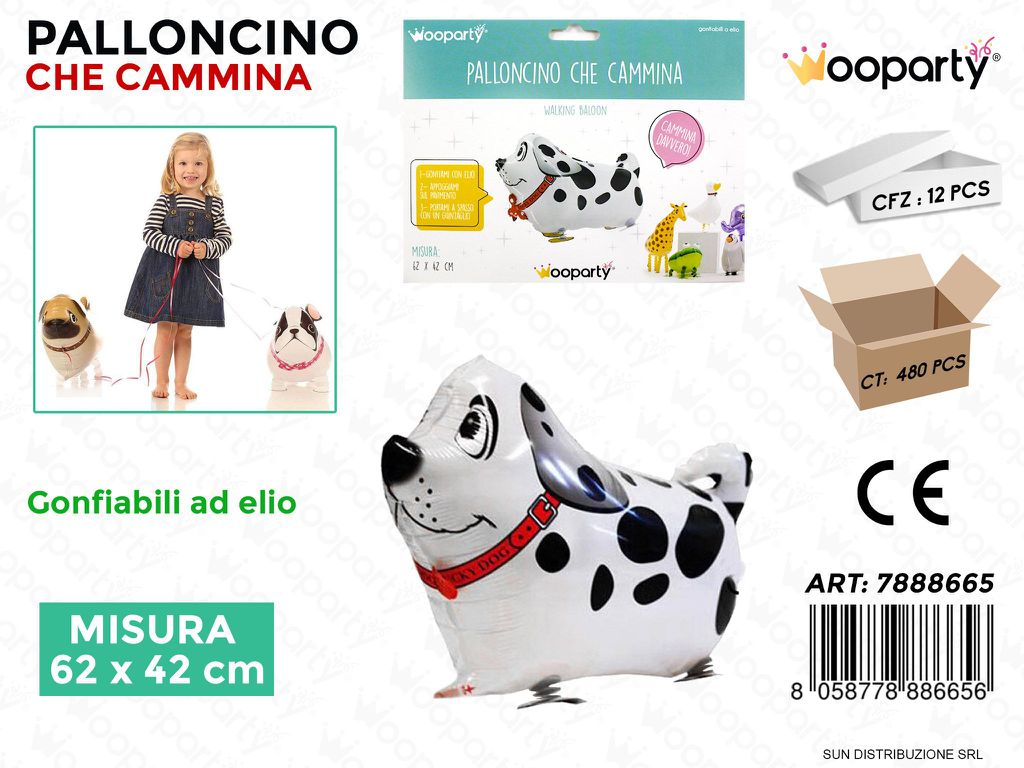 Palloncino Che Cammina Cane 62*42CM