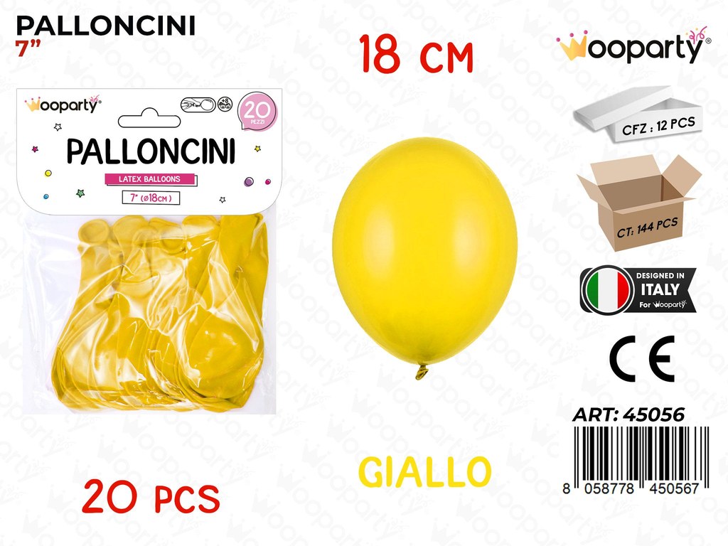 Palloncino Giallo 7 20PCS