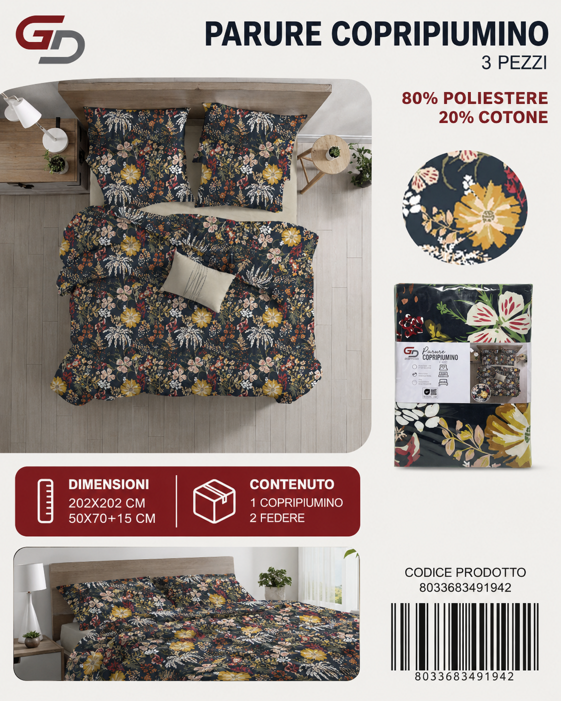 Parure Copripiumino Ag098 Cw2