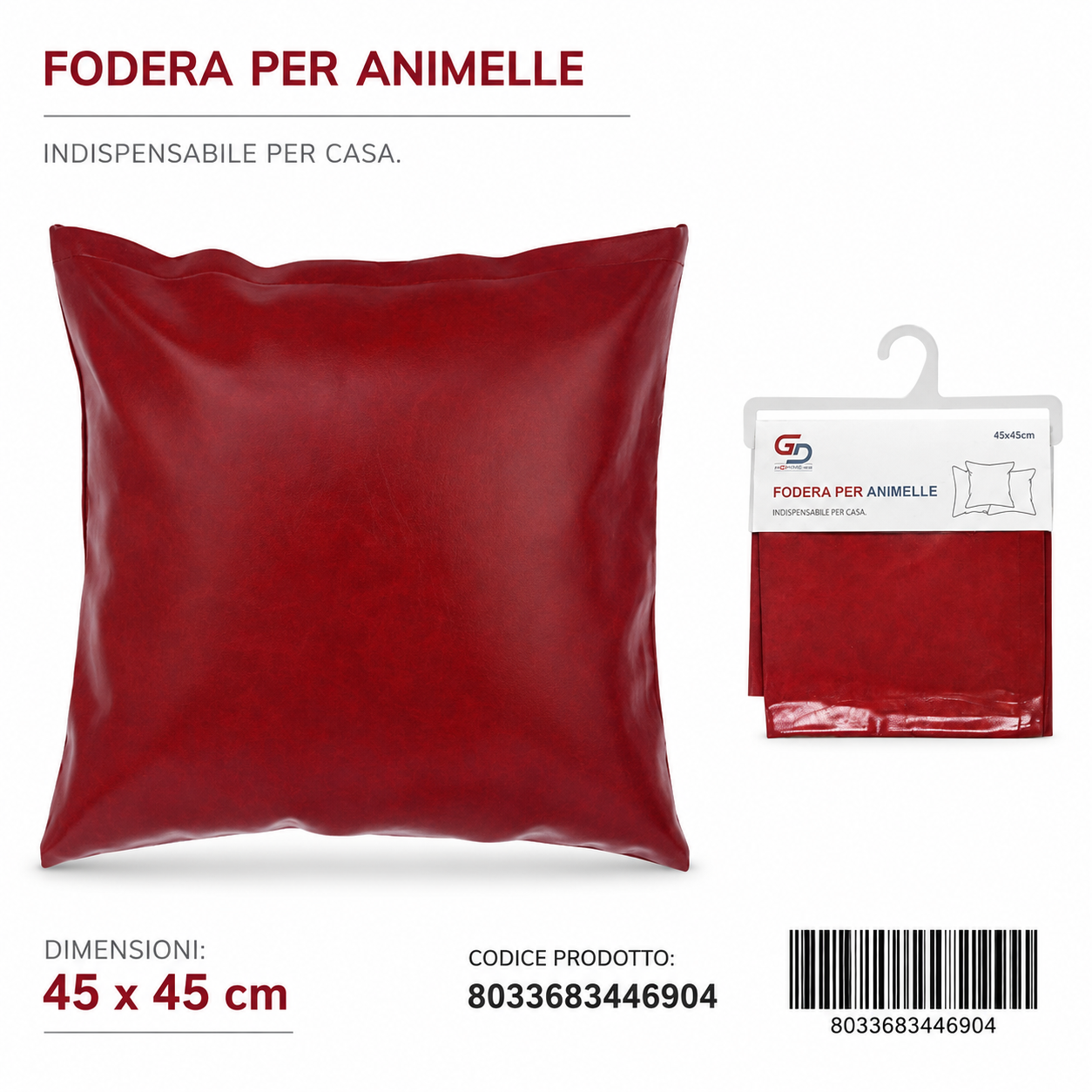 Federa Per Cuscino Animelle 45*45Cm