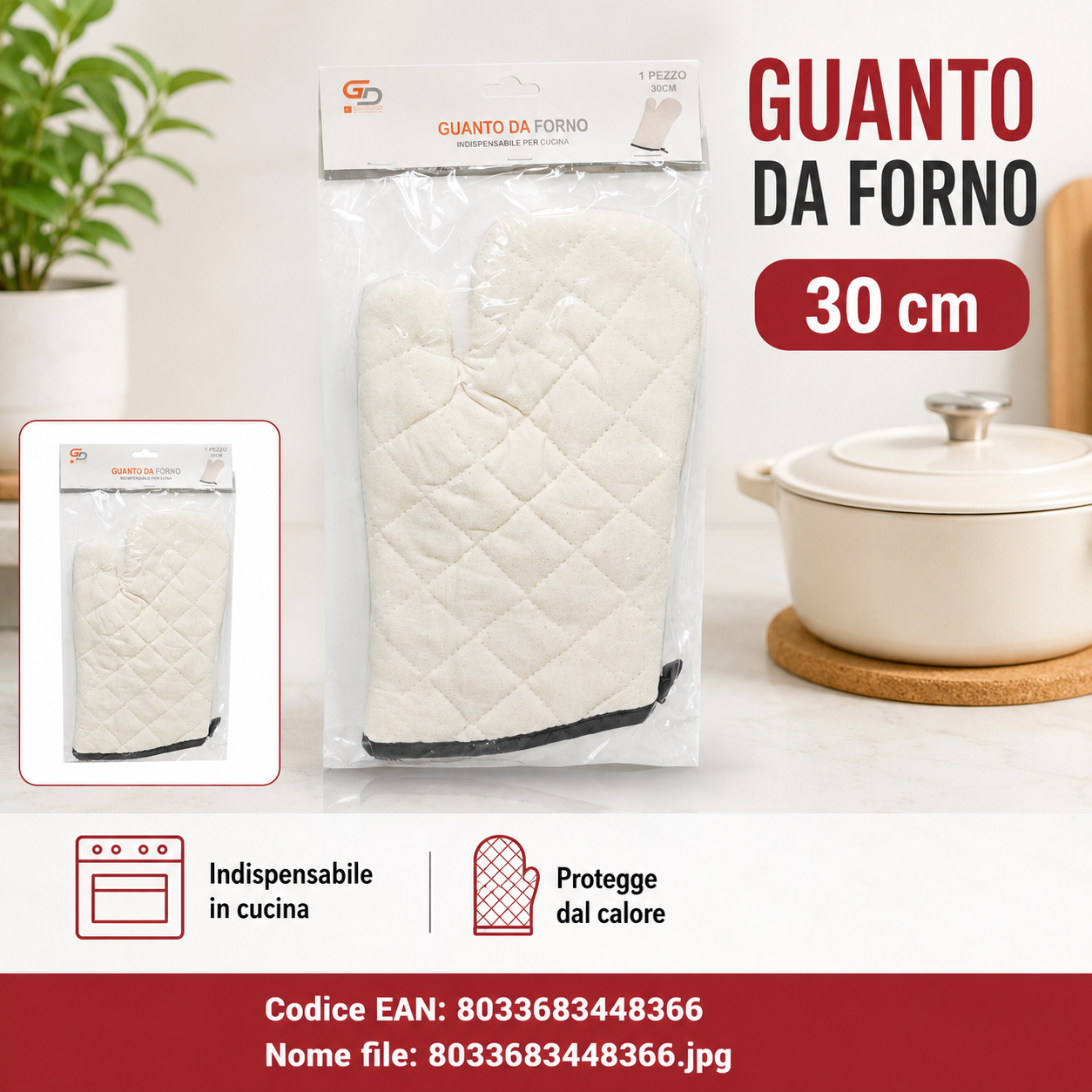 Guanto Da Forno 30Cm