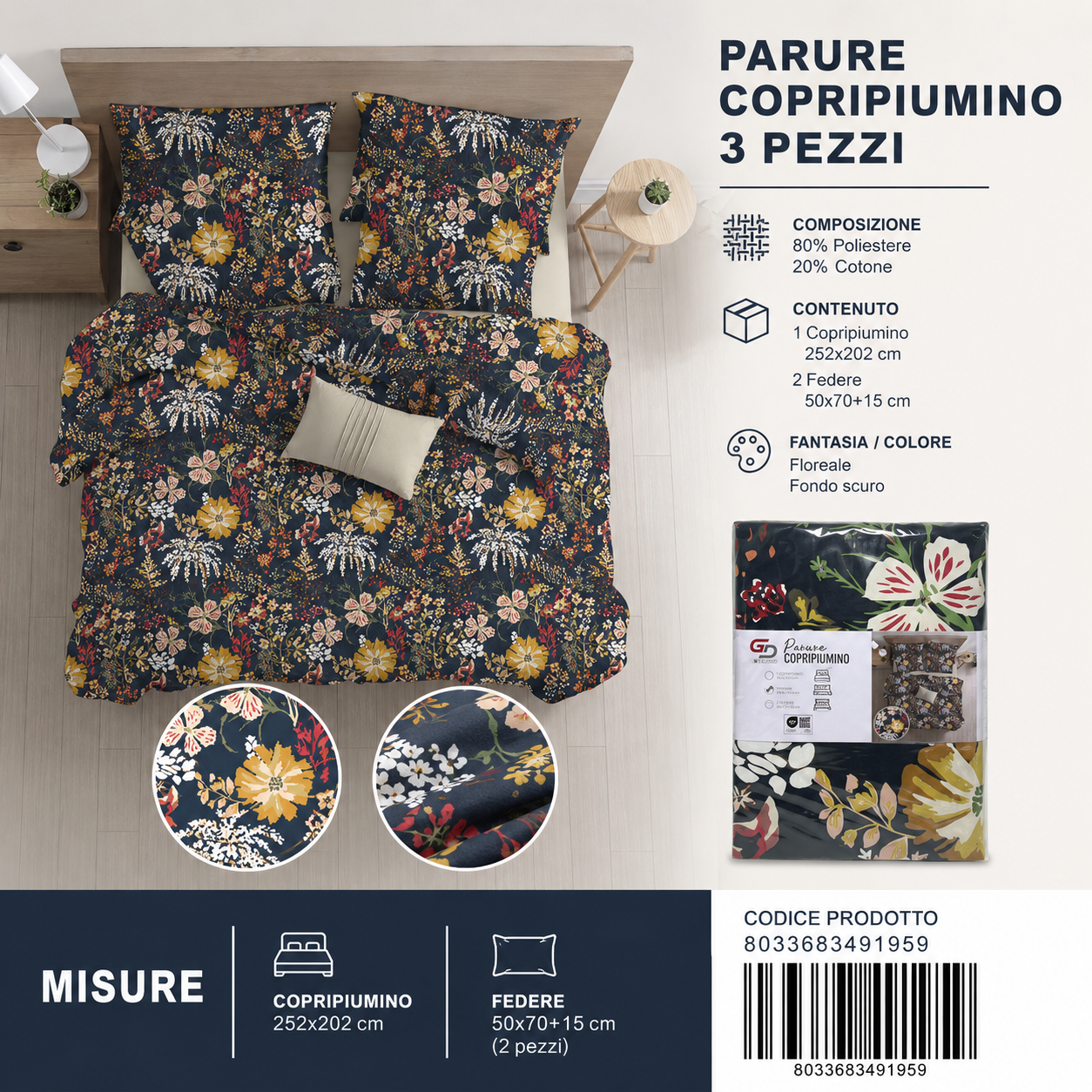 Parure Copripiumino Ag098 Cw2