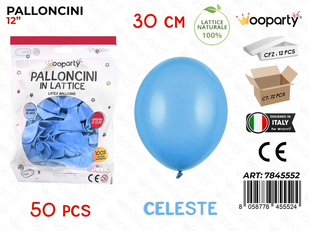 Palloncino Celeste 30CM 50PCS